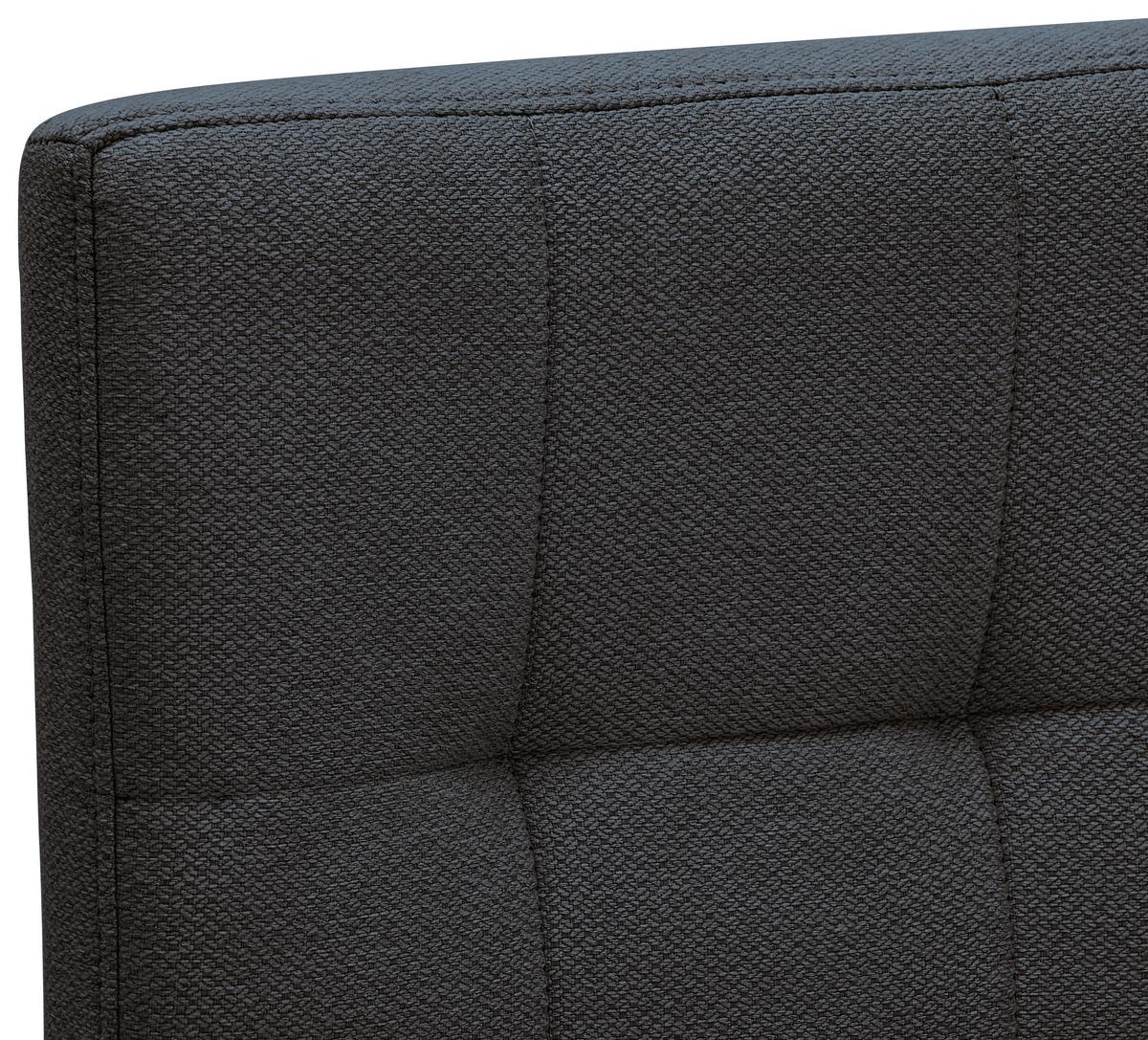 STOŁEK BAROWY NANDIA - czarny/szary, Design, metal/tkanina (42/102/50cm) - home24