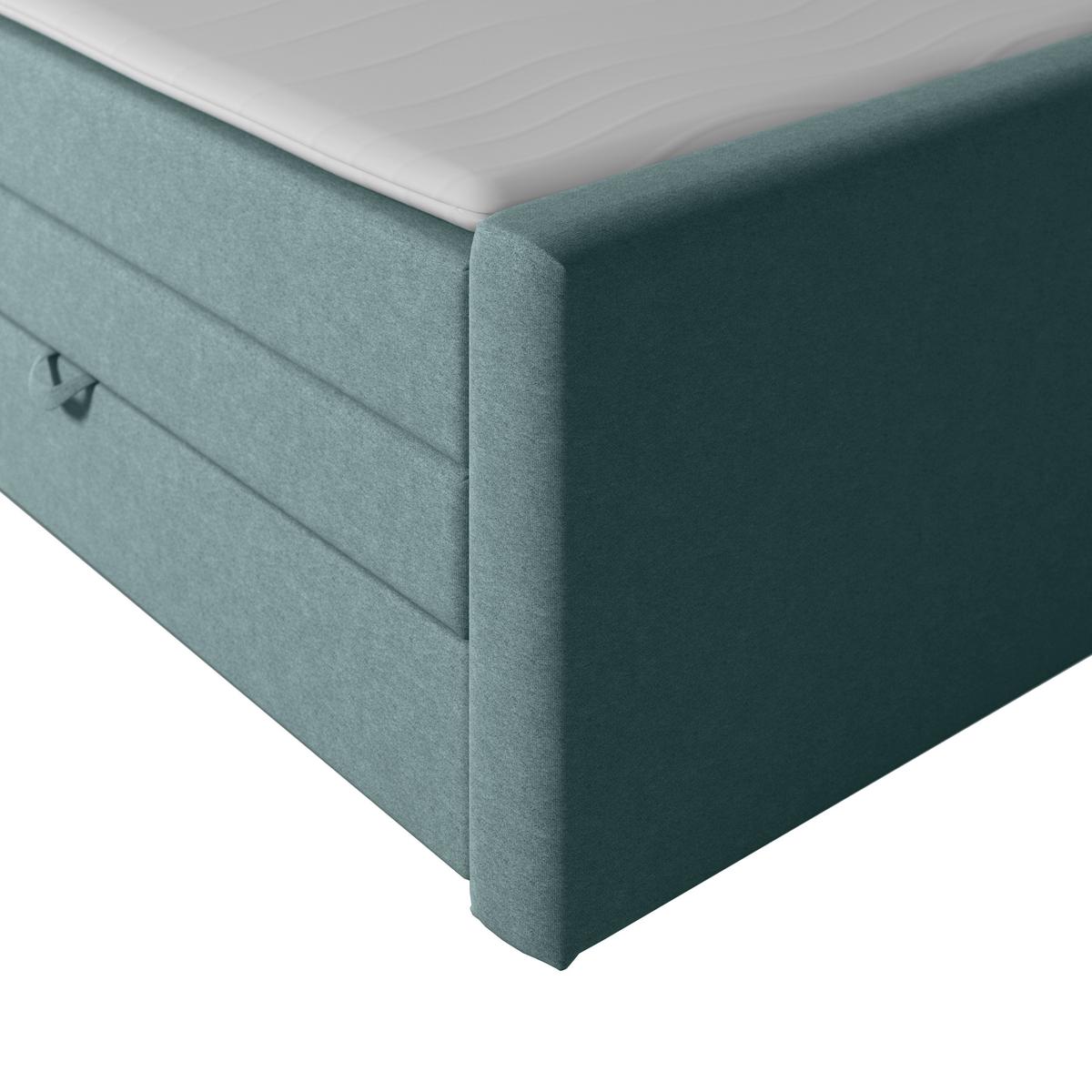 Boxspringbett Kyoto ca. 180x200 cm Blau - Blau, MODERN, Holz/Kunststoff (180/200cm) - MID.YOU