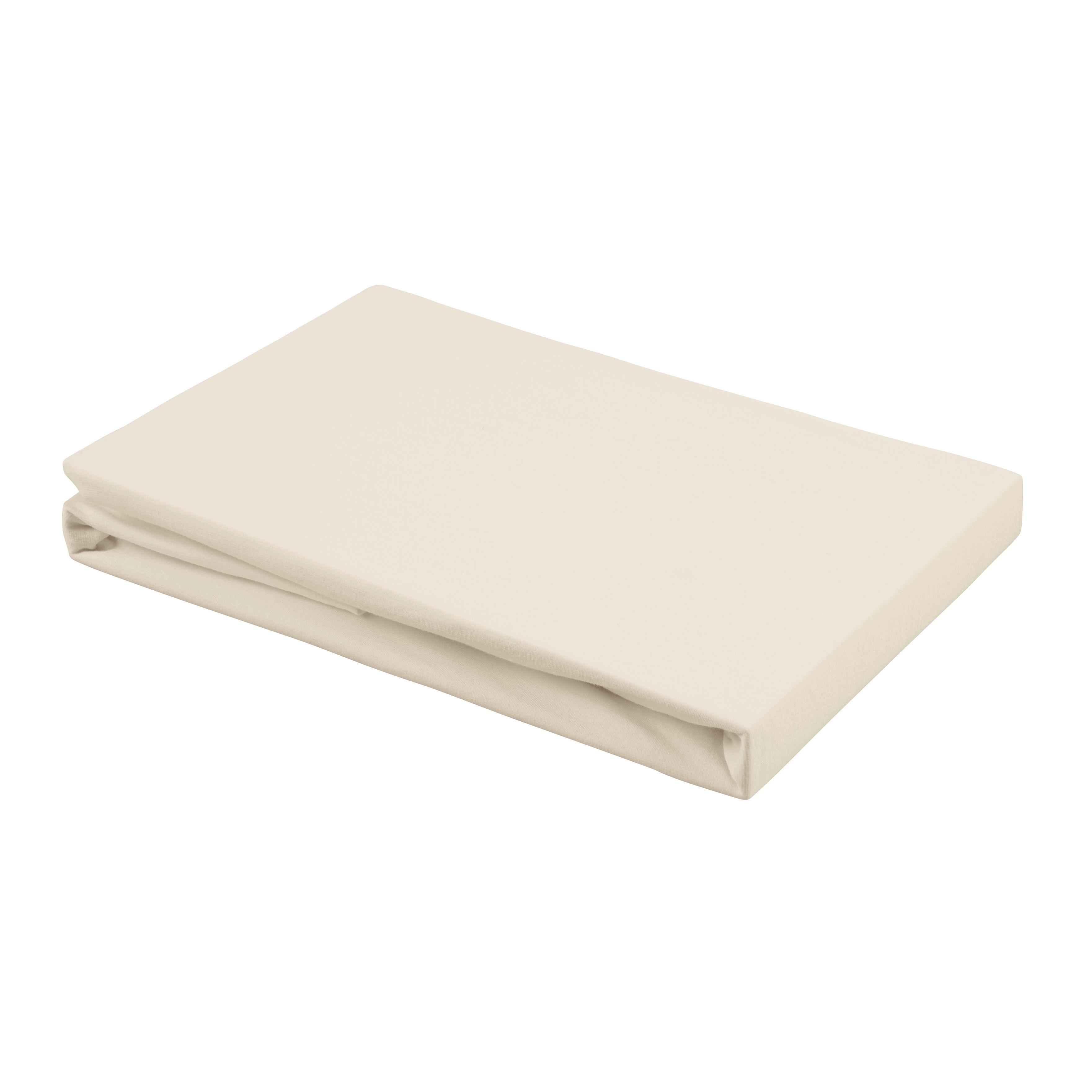 Cearșaf cu elastic Elasthan cca.140-160x200x28cm - bej, textil (150/200cm) - Premium Living