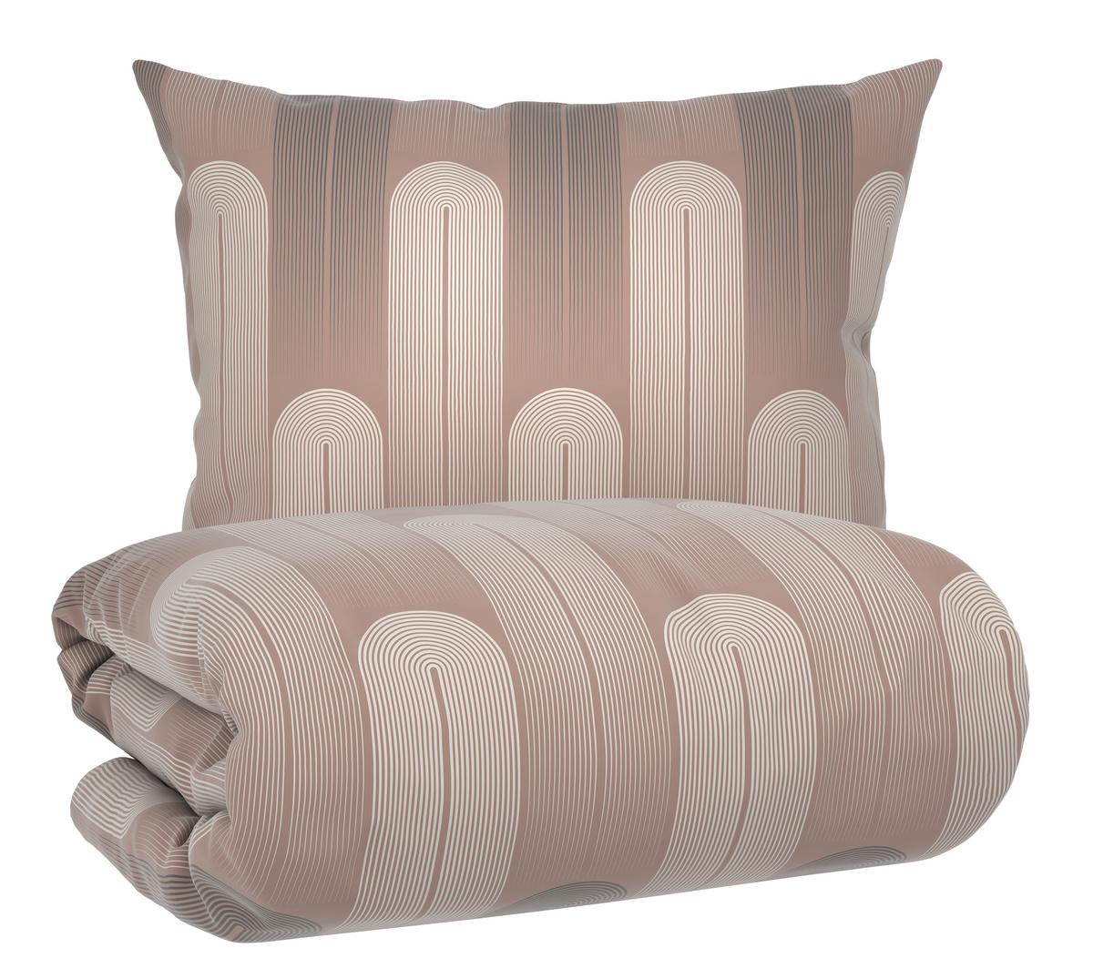 Posteljnina Veix, Bež, Saten, 60/80, 140/200 - bež, tekstil (140/200cm) - Mömax