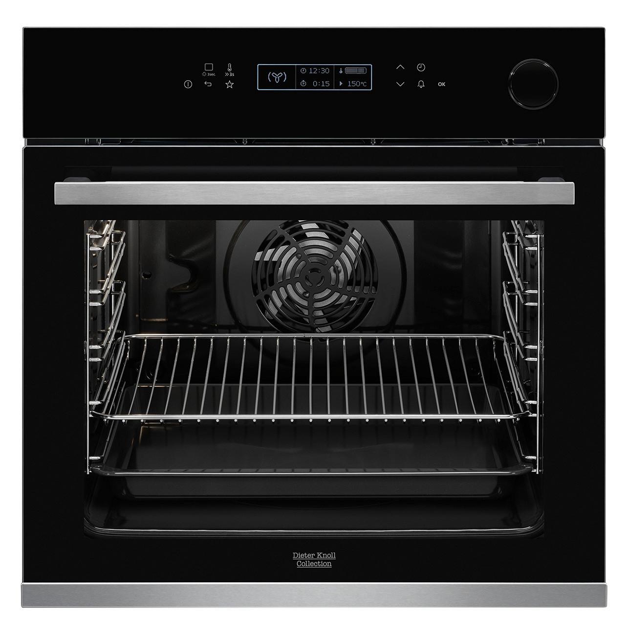 Einbaubackofen DKS38024XK - Edelstahlfarben/Schwarz, Basics, Glas/Metall (59,4/59,4/56,8cm) - Dieter Knoll