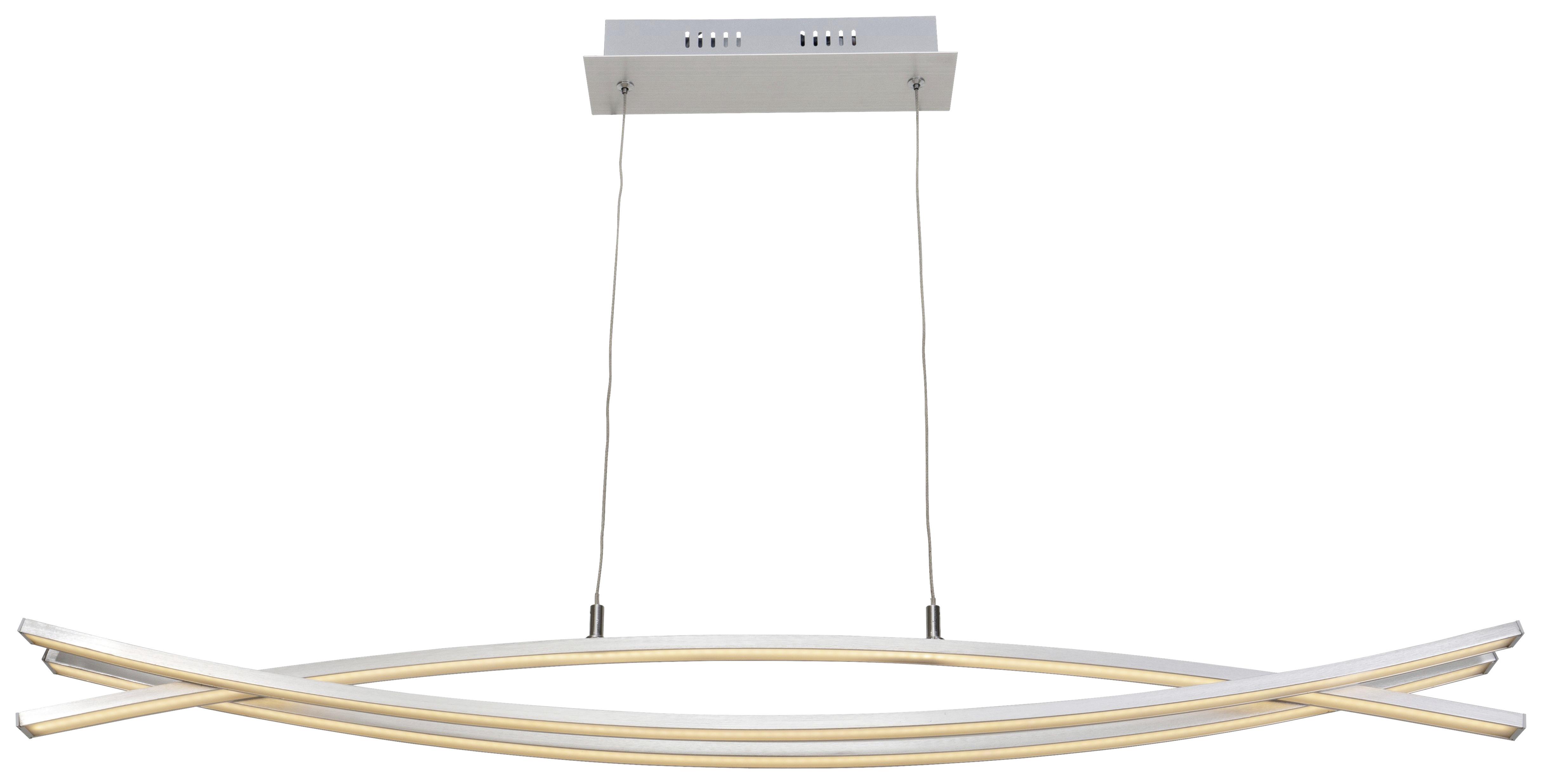 LED-Hängeleuchte Tillo max. 30 Watt - Weiß, KONVENTIONELL, Kunststoff/Metall (100/8/120cm) - Mömax