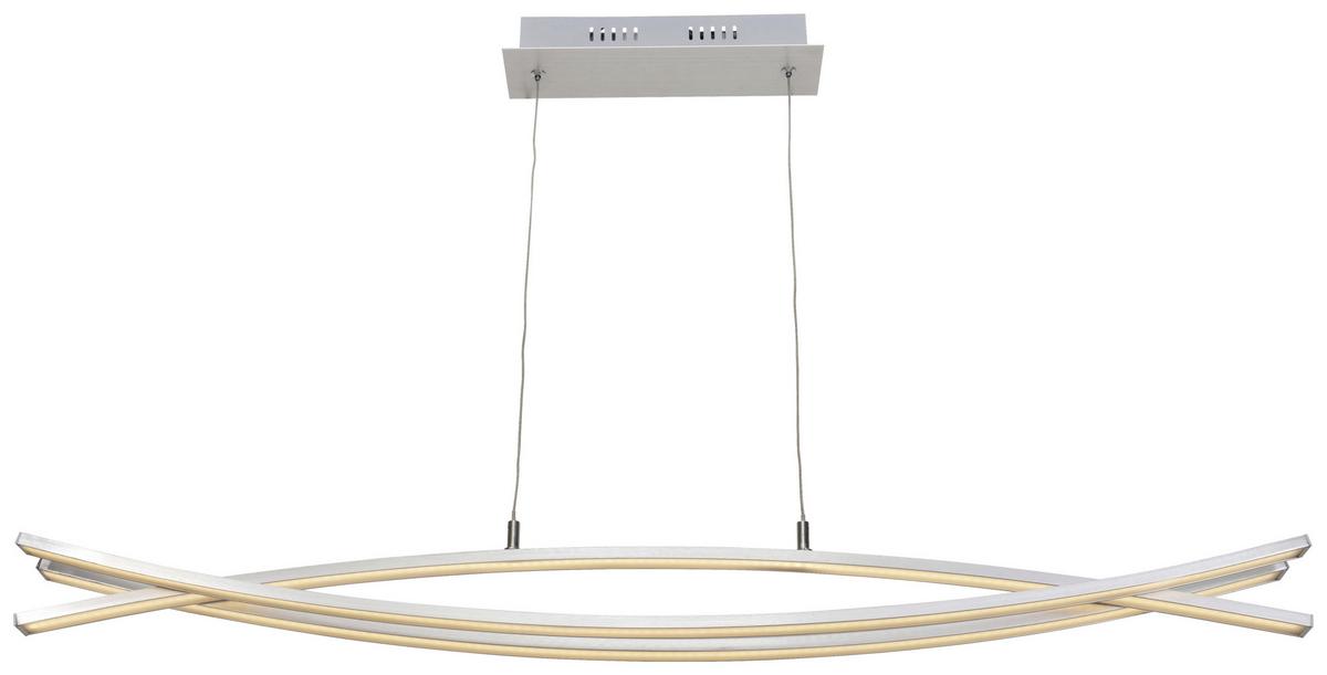 LED-Hängeleuchte Tillo max. 30 Watt - Weiß, KONVENTIONELL, Kunststoff/Metall (100/8/120cm) - Mömax