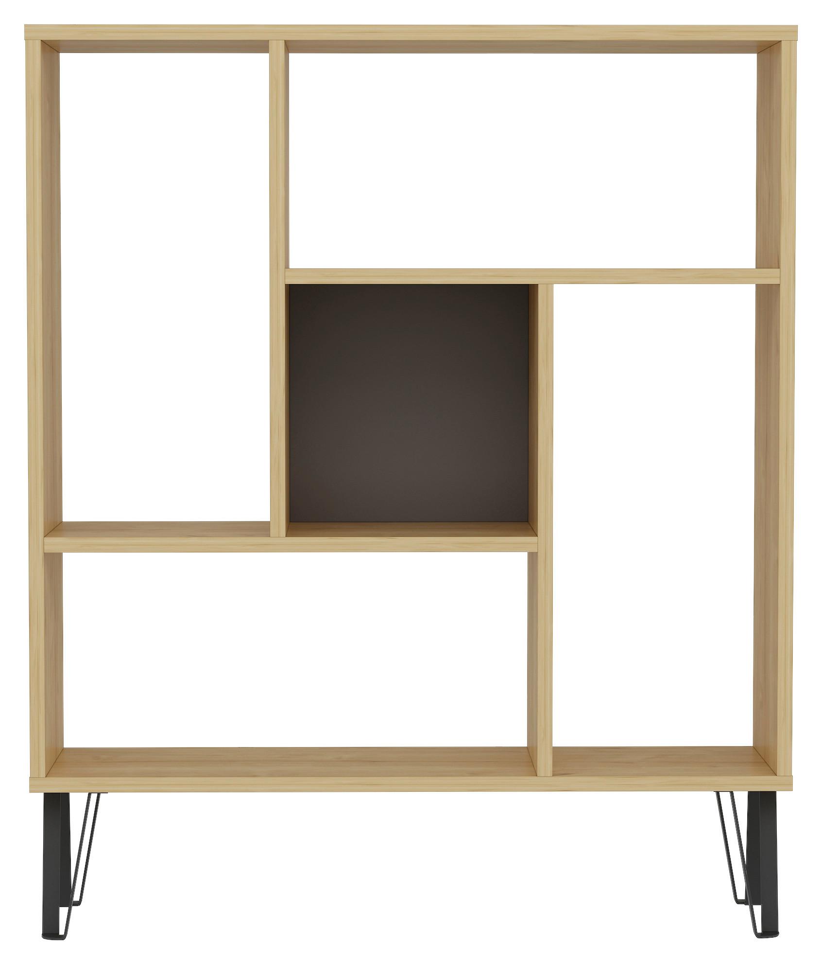 Regal Arven ca. 90x107,8 cm Eichedekor - Eichefarben, Design, Holzwerkstoff (90/107,8/25cm) - Livetastic