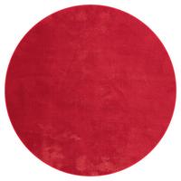 Fellteppich Loft Rot Ø ca. 200cm - Rot, KONVENTIONELL, Textil (200cm)
