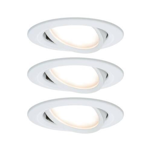 LED-Deckenleuchte Nova in Weiß/Alufarben max. 6,5 W - Alufarben/Weiß, Basics, Metall (8,4cm) - Paulmann
