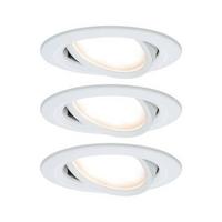 LED-Deckenleuchte Nova in Weiß/Alufarben max. 6,5 W - Alufarben/Weiß, Basics, Metall (8,4cm) - Paulmann