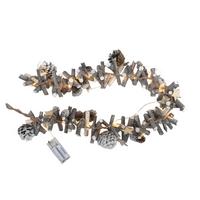 GIRLANDA 23HRL5272 - biały, Lifestyle, materiał drewnopochodny/materiały naturalne (100cm) - X-Mas