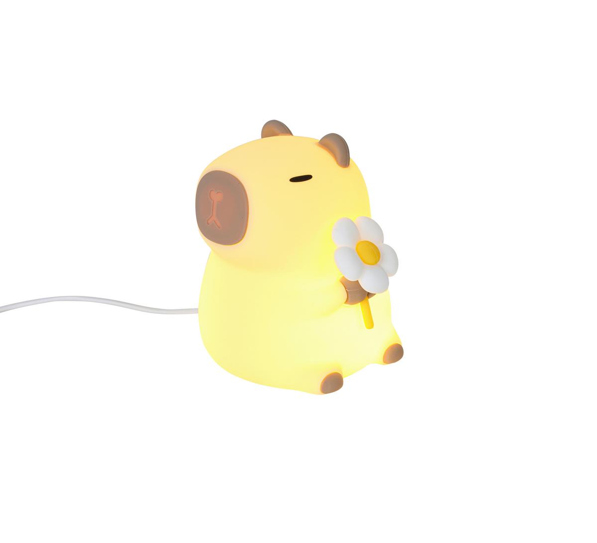 Nachtlicht Capybara Creme max. 2,5 Watt - Creme, MODERN, Kunststoff (9,2/11,1/9,1cm) - Mömax