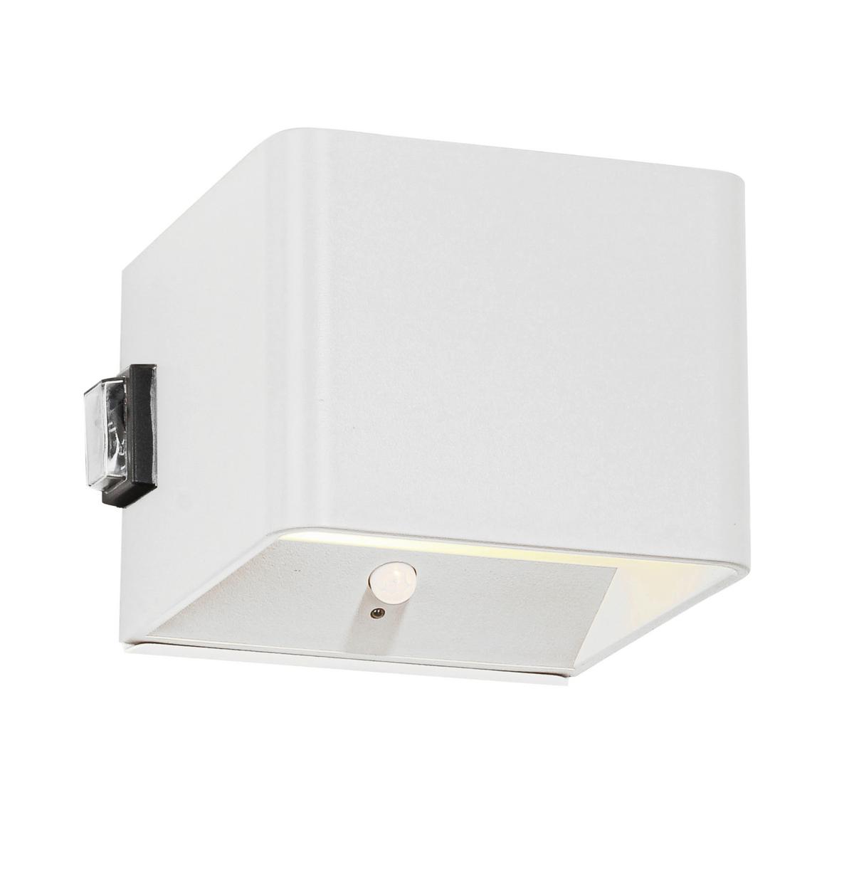 KINKIET AKUMULATOROWY CUBE - biały, Basics, tworzywo sztuczne/metal (10,1/8,05/10,28cm) - Novel