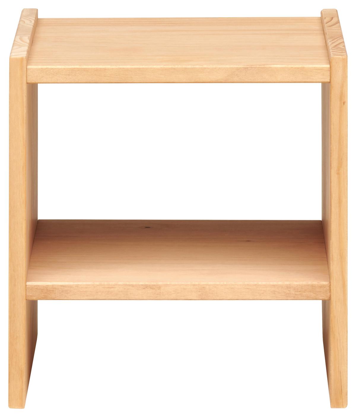 STOLIK BOCZNY BASIC - kolor naturalny, Basics, drewno (35/35/33cm) - MID.YOU