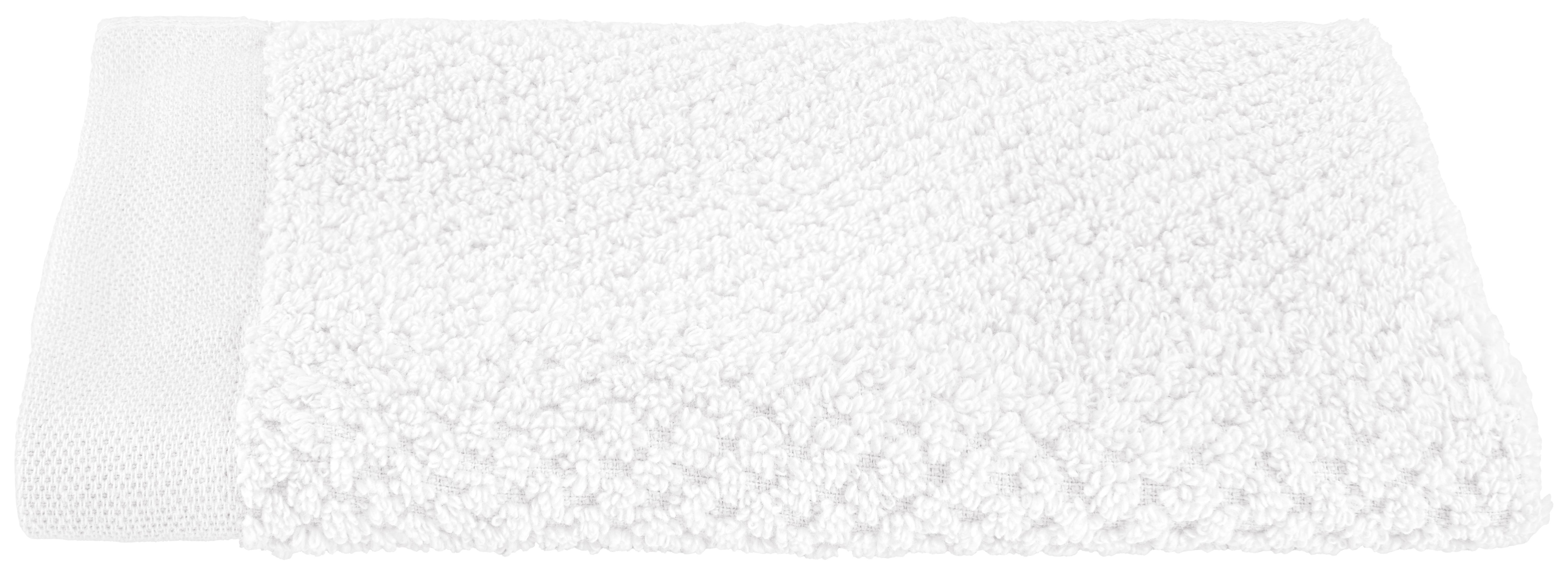 Gästetuch Luise in Weiss ca. 30x50cm - Weiss, Konventionell, Textil (30/50cm) - Modern Living