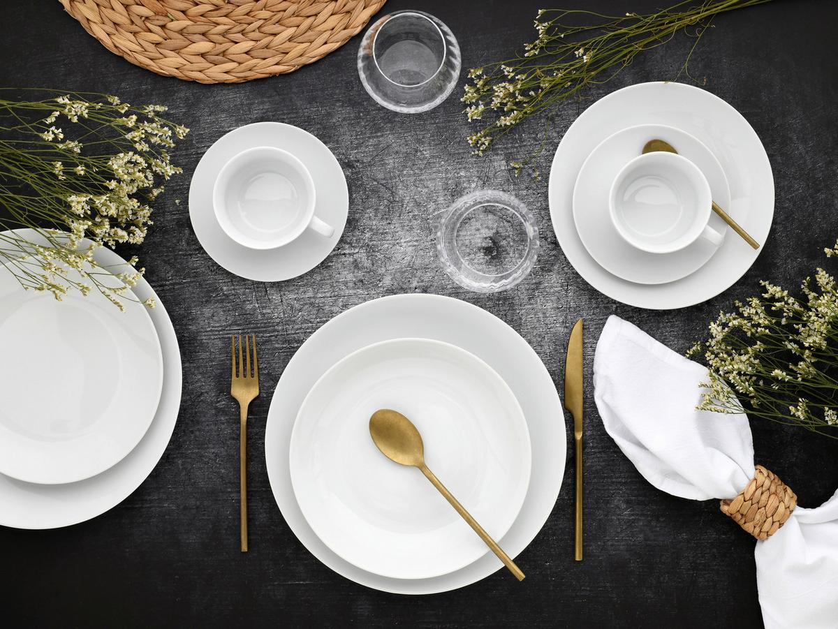 Kombinirani Servis Luna, 30-Delni - bela, Basics, keramika - Creatable