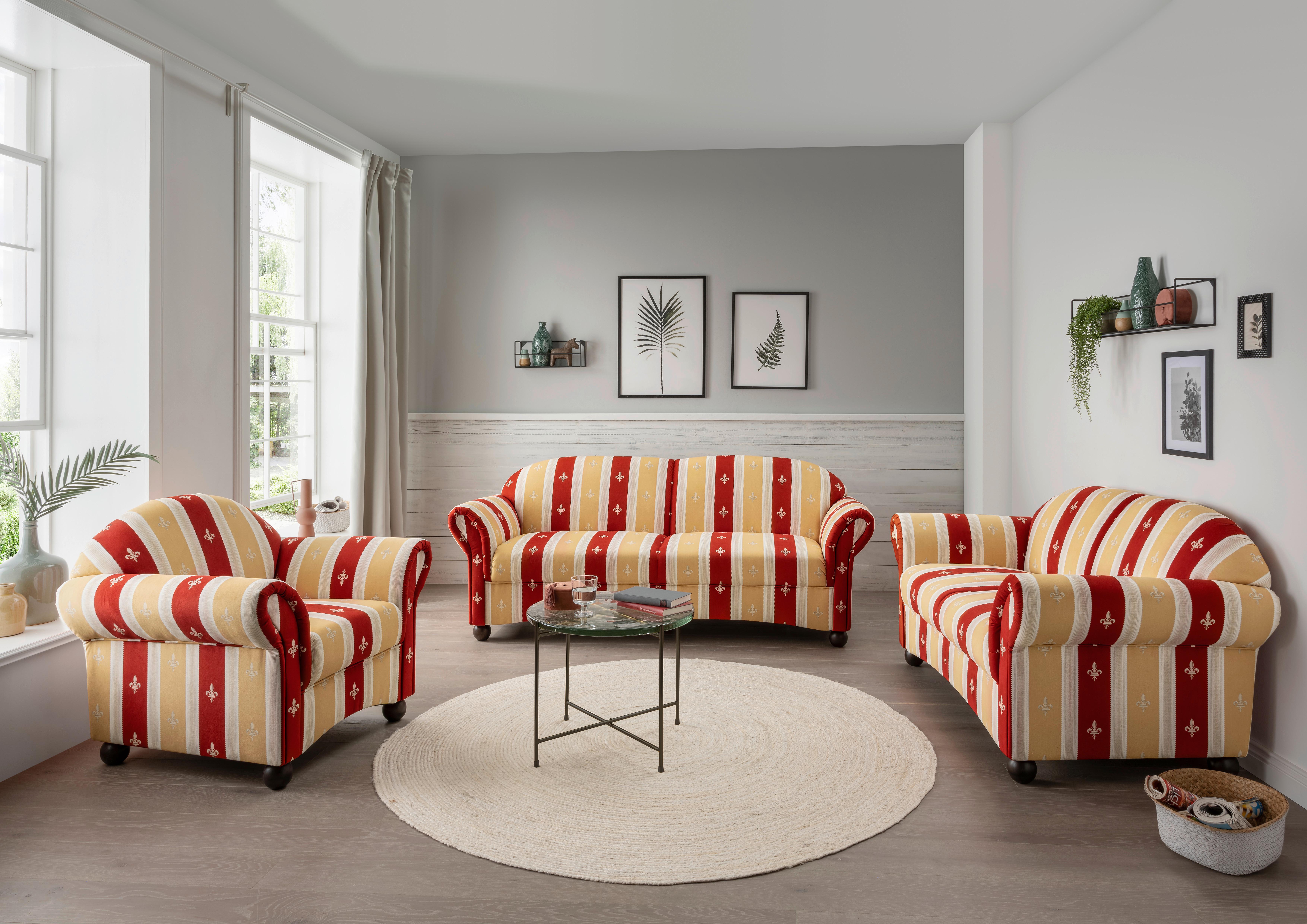 2-Sitzer-Sofa Torello Rot Mikrofaser - Wengefarben/Rot, KONVENTIONELL, Holz/Textil (151/84/80cm) - Livetastic