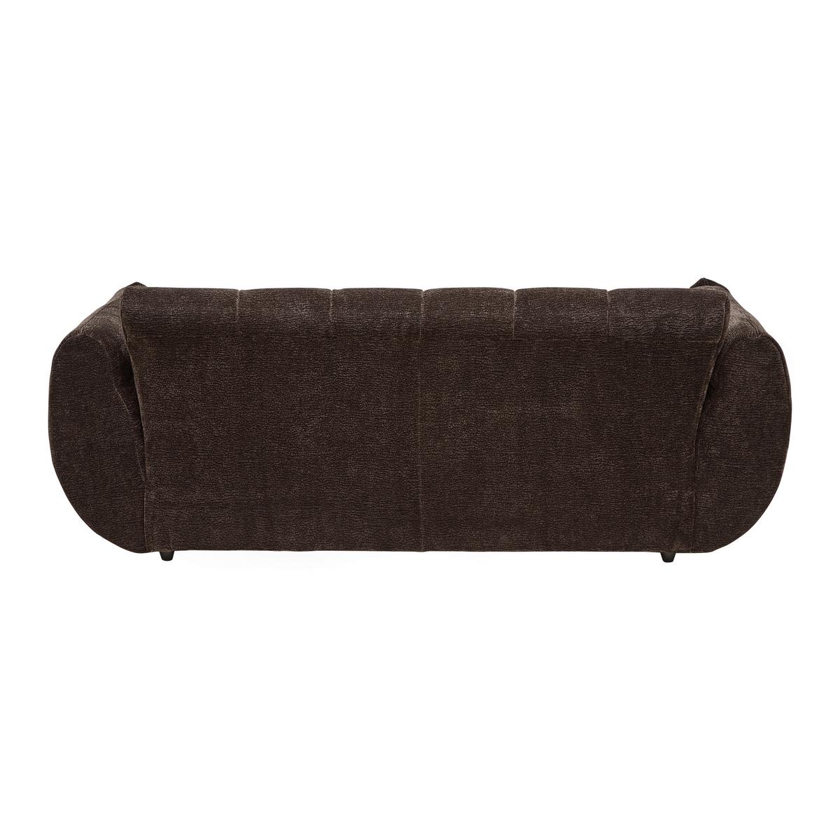 Bigsofa Carlos Dunkelbraun - Dunkelbraun/Schwarz, Modern, Kunststoff/Textil (218/81/104cm) - Mömax