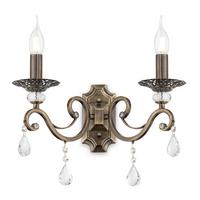 WANDLEUCHTE GRACE - Messingfarben, Trend, Glas/Metall (39/39/25cm) - MAYTONI