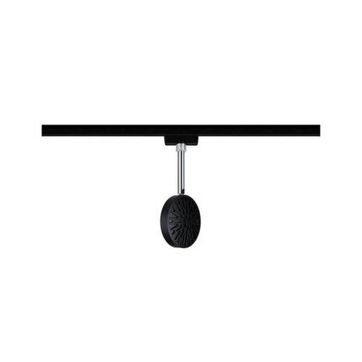 LED-Deckenleuchte Urail Spot Discus max. 5 Watt - Chromfarben/Schwarz, Design, Kunststoff/Metall (2,9/21,5/9,5cm) - Paulmann