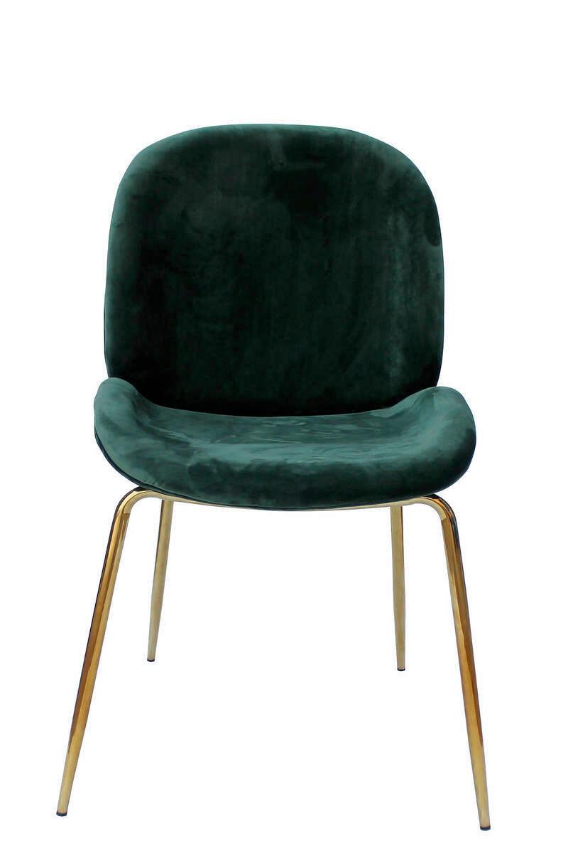 Szék Szett Vni1p - sárgarézszínű/zöld, Modern, műanyag/fém (47/90/59cm) - Kayoom