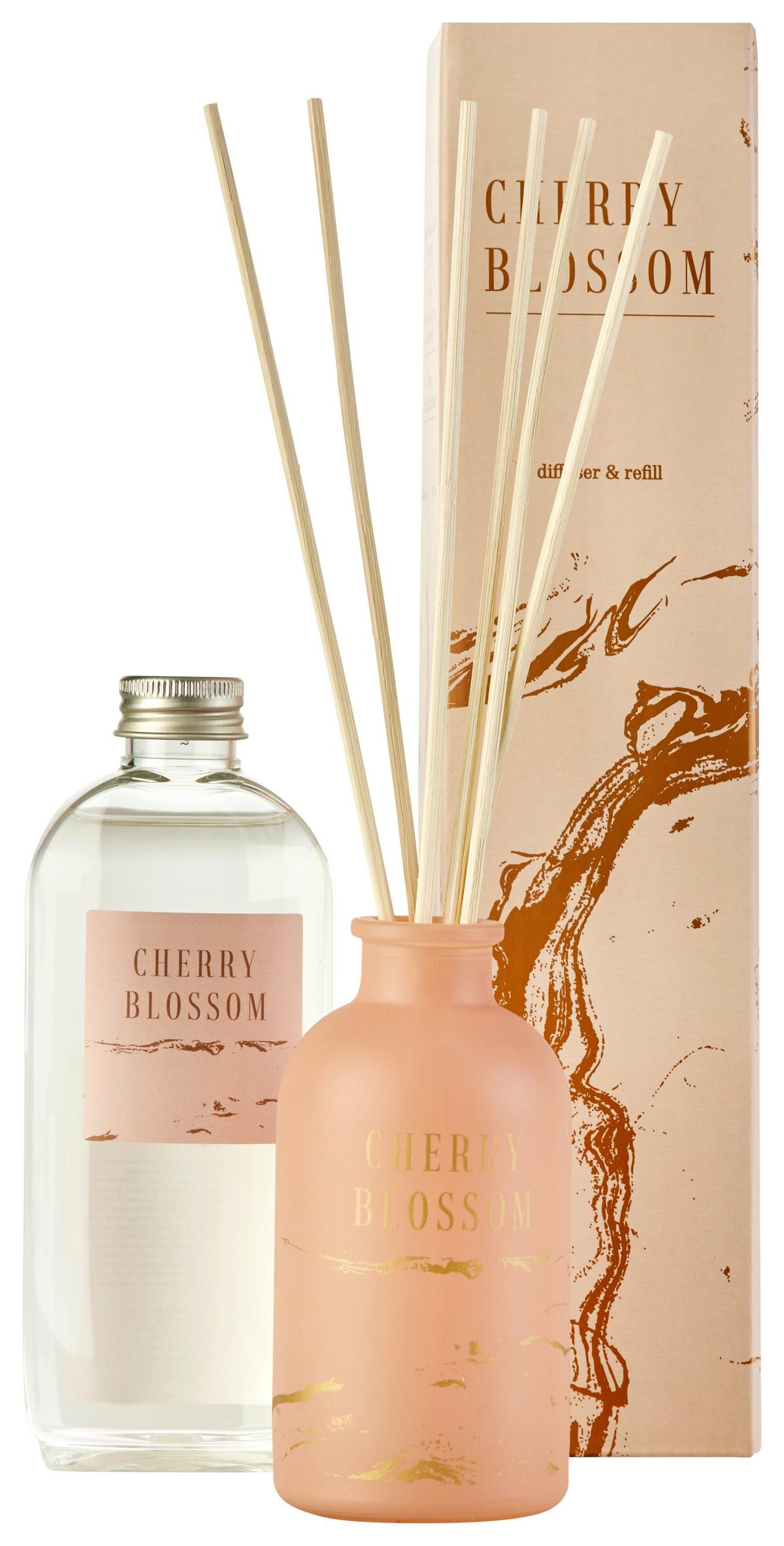 Diffúzor Essential - rózsaszín, Üveg/hullámkarton (5,5/10,5cm) - Premium Living