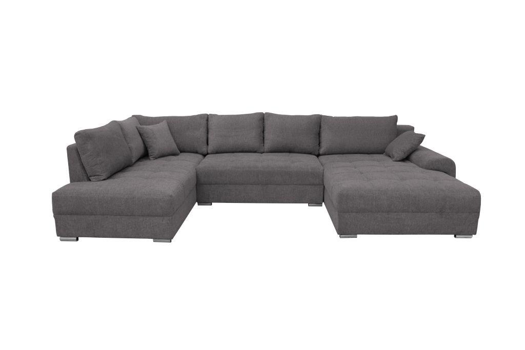 Kutna Garnitura Senso - boje kroma/antracit, Moderno, tekstil/drvo (197/346/183cm) - Modern Living