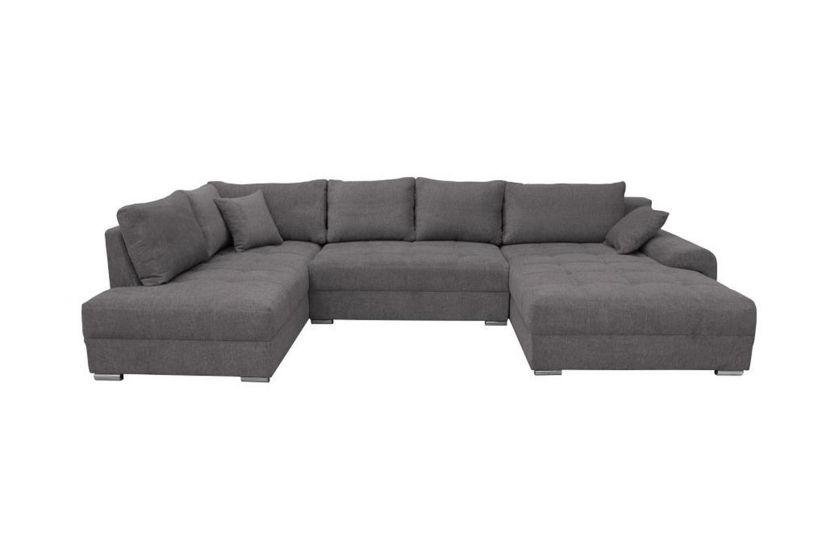 Kutna Garnitura Senso - boje kroma/antracit, Moderno, tekstil/drvo (197/346/183cm) - Modern Living