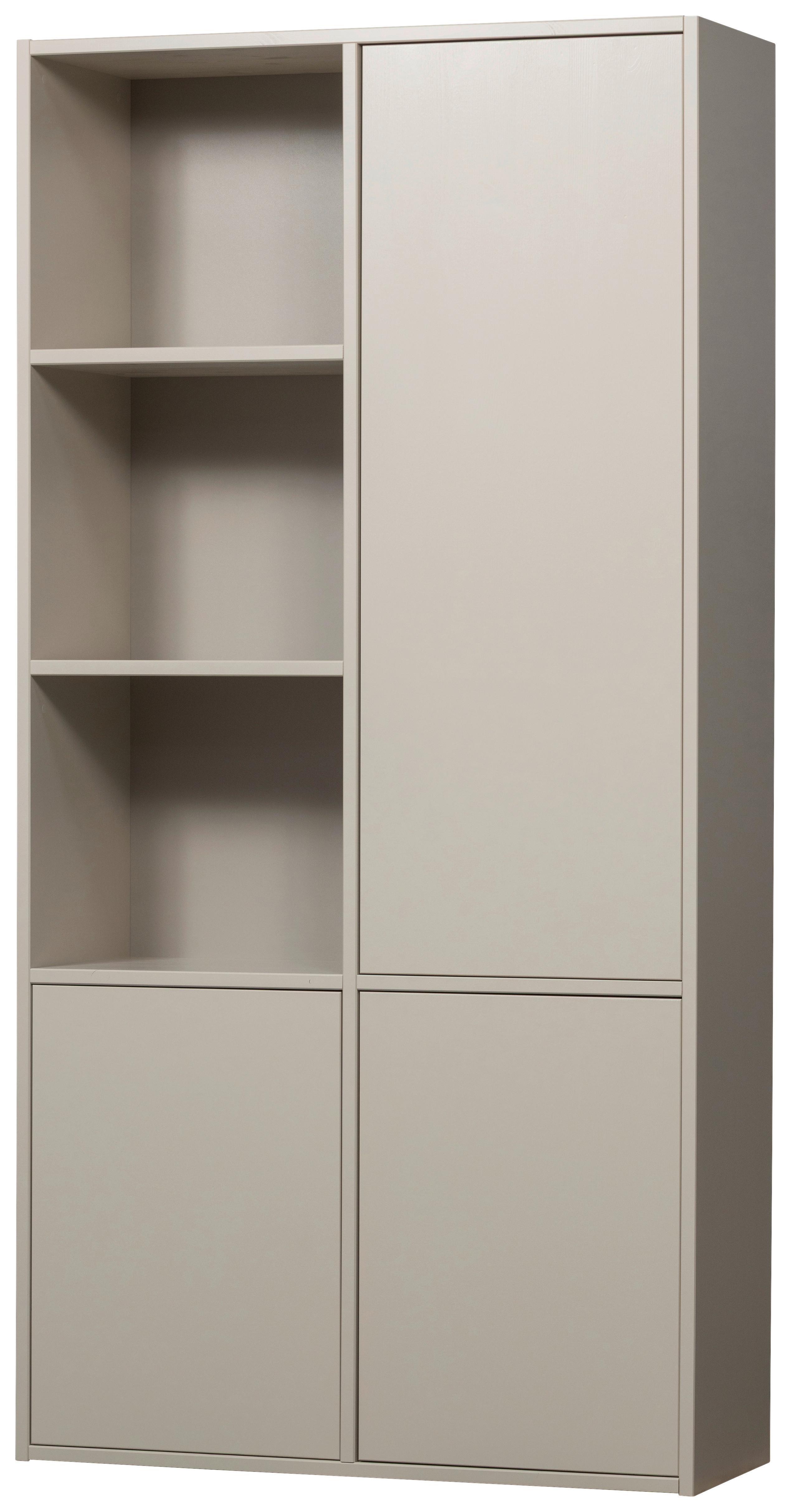 Mehrzweckschrank Meggy Grau B: 108 cm - Grau, Design, Holz (108/215/40cm) - Livetastic