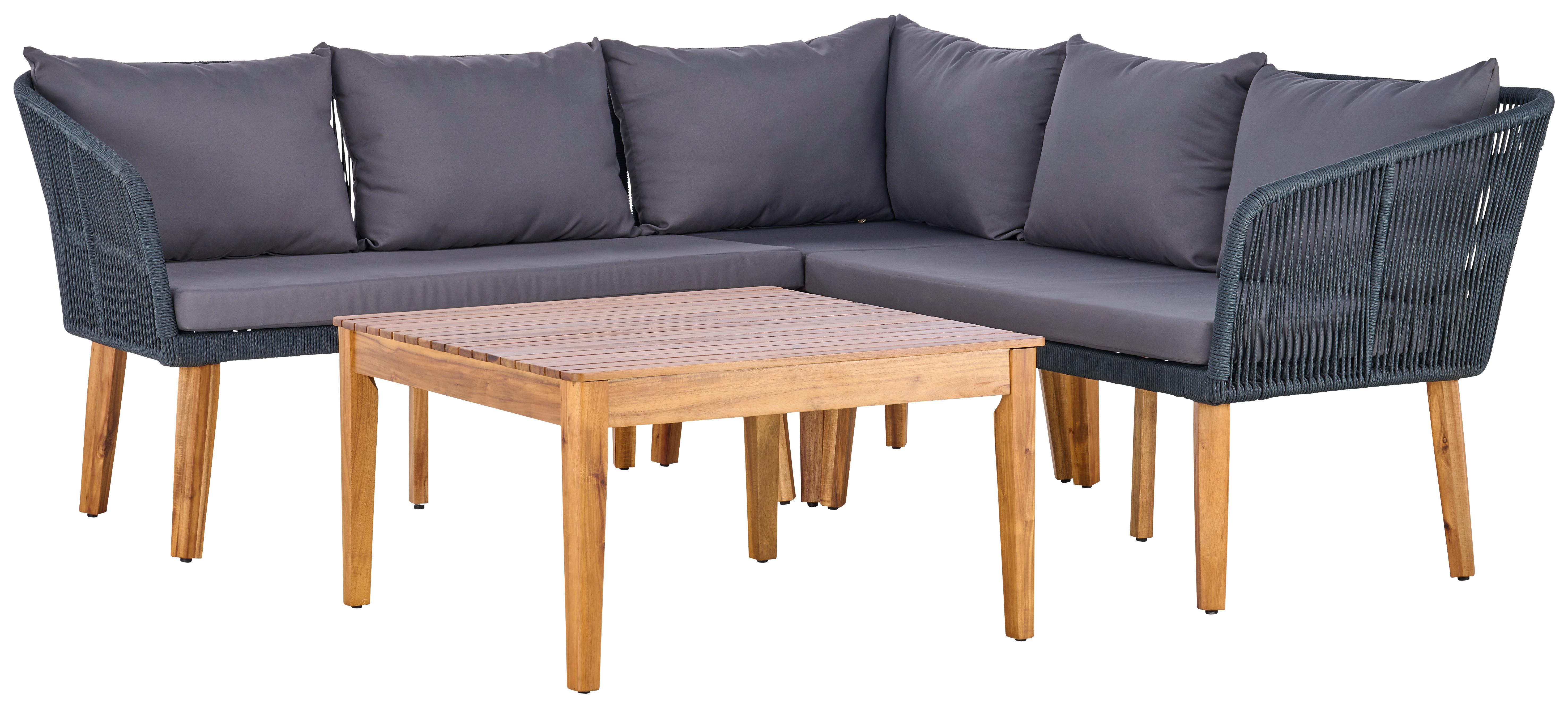 Lounge Garnitura Trendy, Barva Akacije, Antracit - siva/antracit, Moderno, kovina/tekstil (199/199cm)