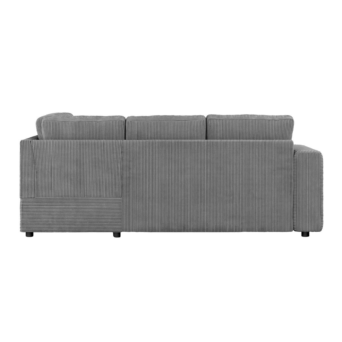 Colțar Toulouse - antracit, Trend, lemn/metal (224/206cm)