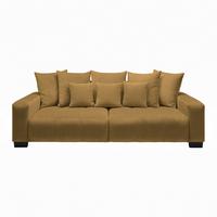 Bigsofa Matteo Honigfarben - Schwarz/Honig, MODERN, Holz (246l) - Based
