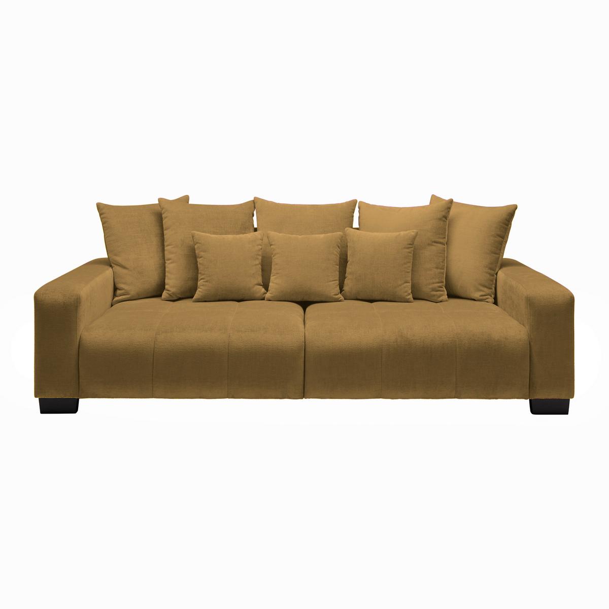 Bigsofa Matteo Honigfarben - Schwarz/Honig, MODERN, Holz (246l) - Based