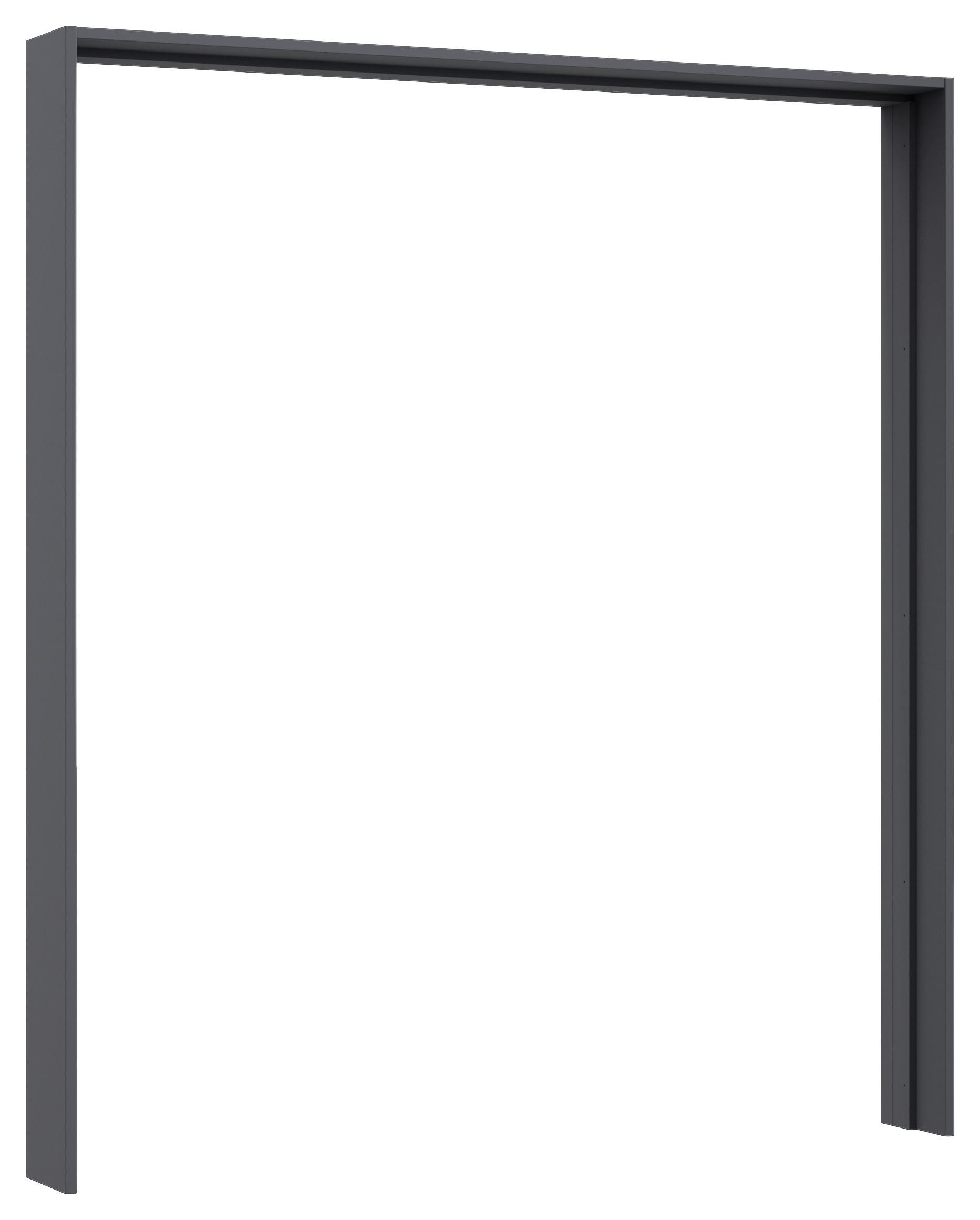 Passerpartout Elara Grau - Grau, Konventionell, Holzwerkstoff (189/214/23cm) - Premium Living
