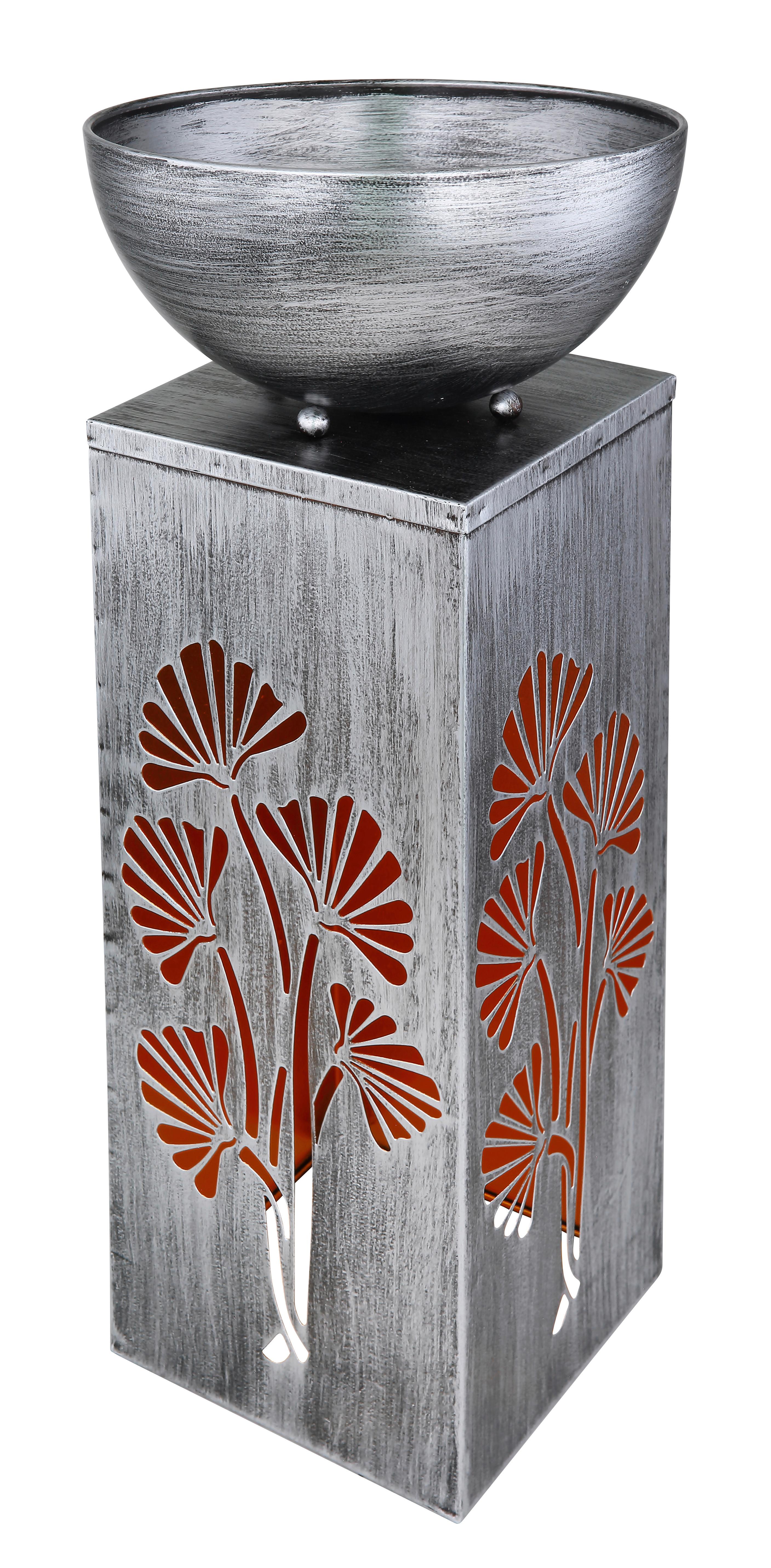 Solarna Svetilka Silver, S Sijalko - srebrne barve, Design, kovina (25/59/25cm) - Globo