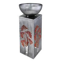 Solarna Svetilka Silver, S Sijalko - srebrne barve, Design, kovina (25/59/25cm) - Globo