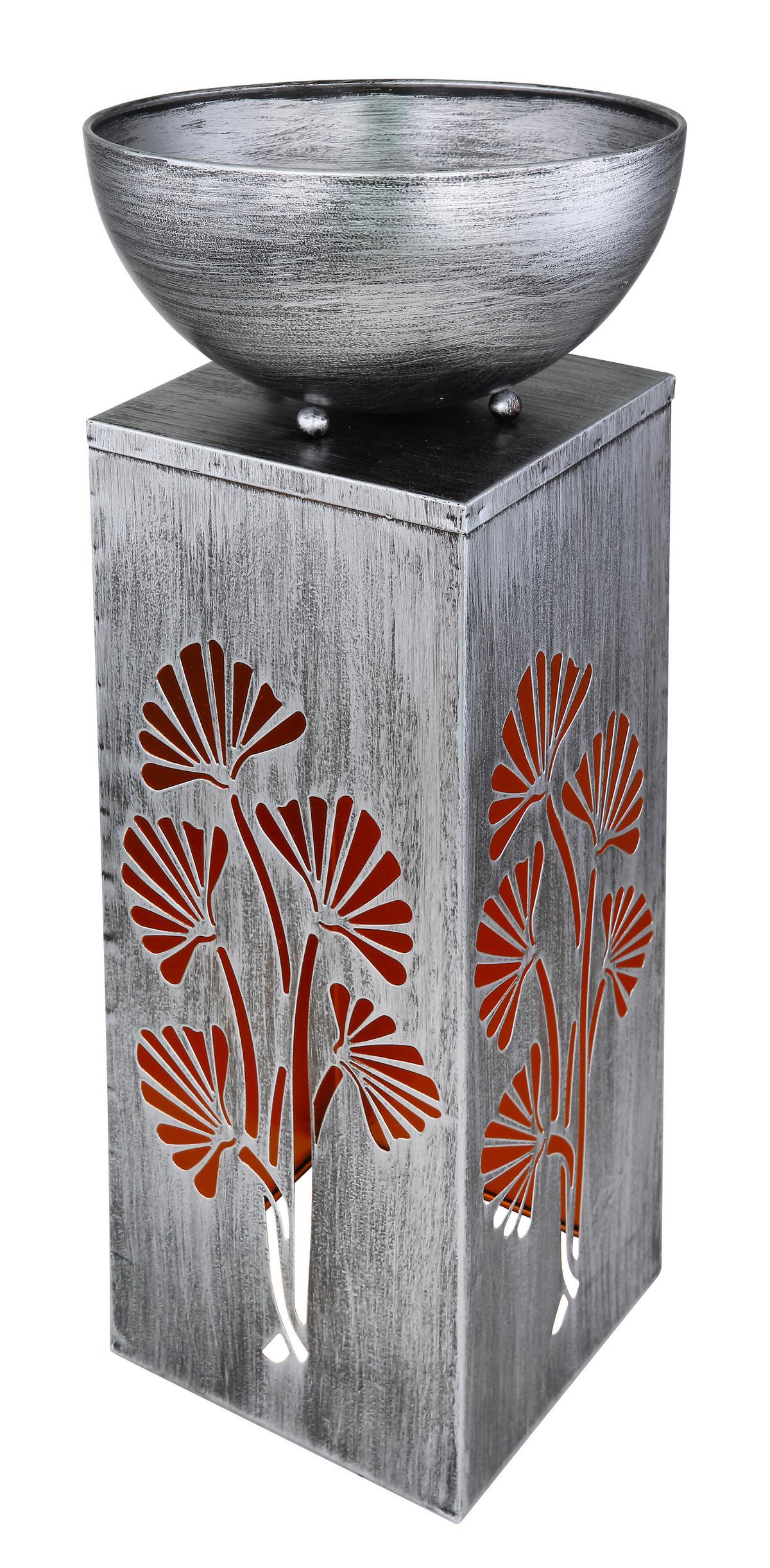 Solarna Svetilka Silver, S Sijalko - srebrne barve, Design, kovina (25/59/25cm) - Globo