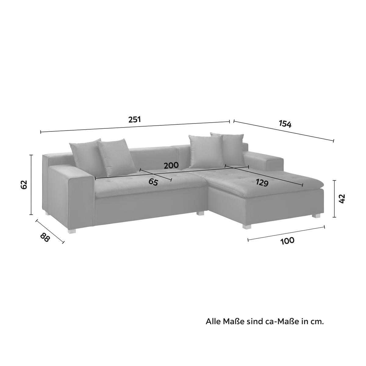 Coltar AVA - gri închis, Modern, lemn/textil (251/62/154cm) - Bessagi Home