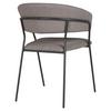 STOL MED ARMSTÖD ALICE -TOP- - mörkgrå/svart, Modern, metall/trä (53/80/59cm) - Mömax