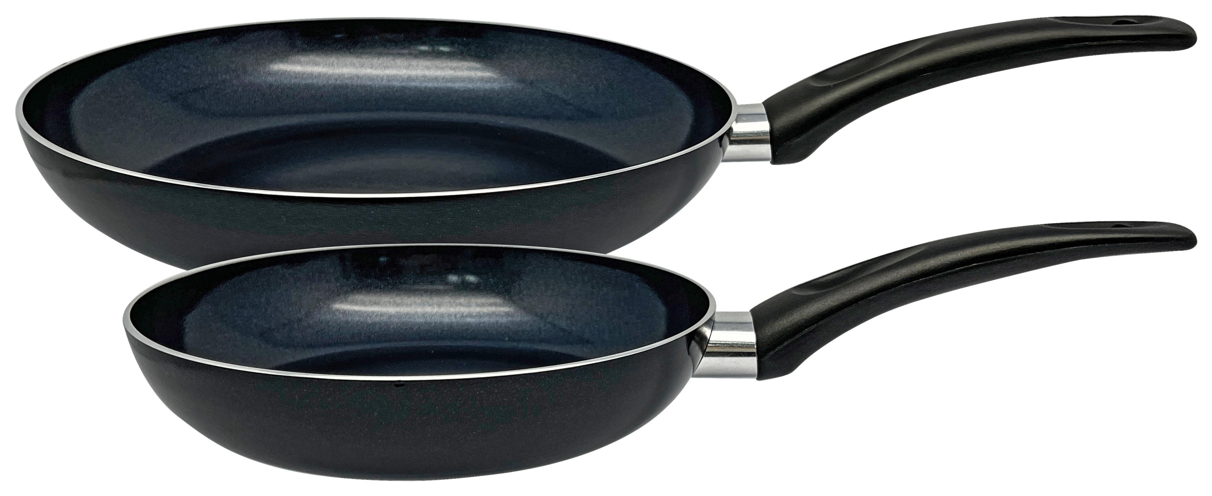 Pfannenset Loki in Schwarz 2-teilig - Schwarz, Konventionell, Kunststoff/Metall - Based