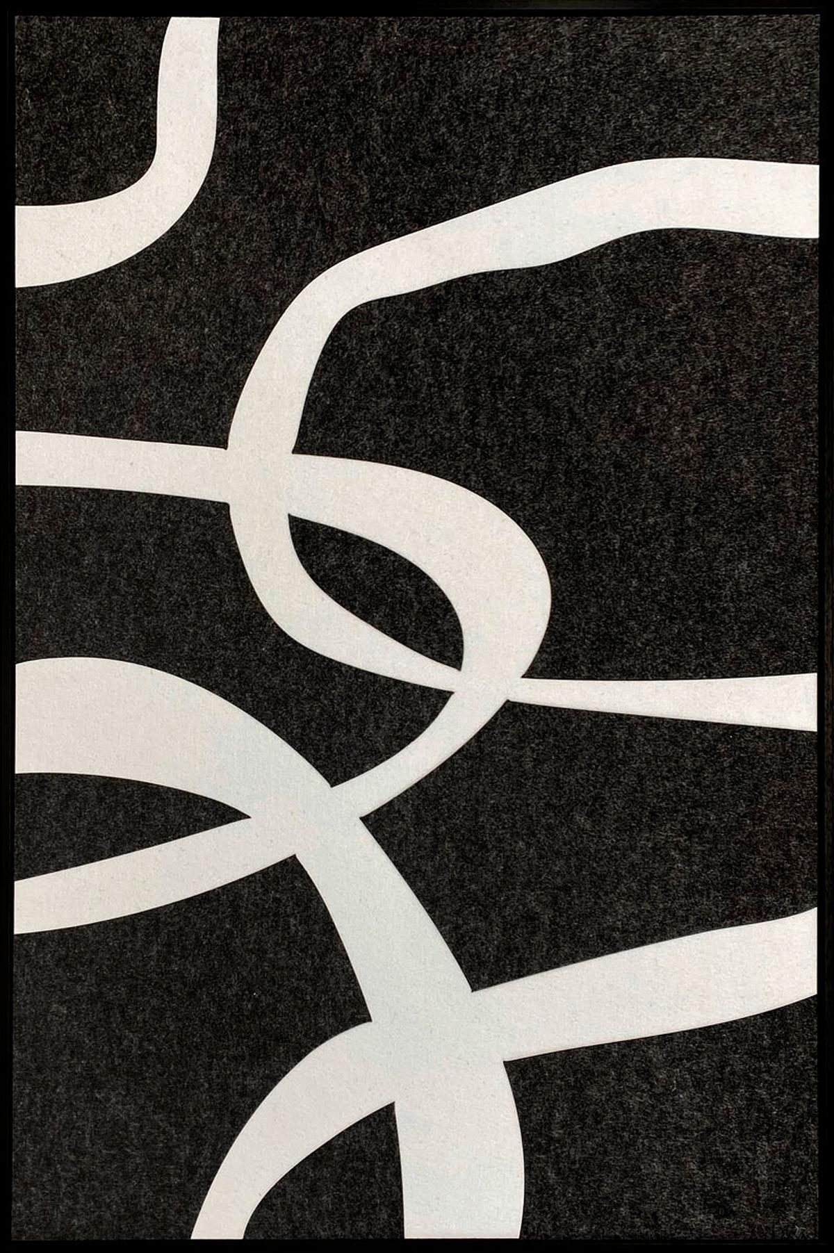 BILD FELTRO-1-A-80X120-AKVELT-BAKZW - Weiss/Anthrazit, Basics, Holz/Kunststoff (80/120/10cm)