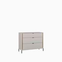 Komoda Seravel - boje hrasta/boje pijeska, Konvencionalno, drvni materijal/metal (109,4/87,2/41,5cm) - Modern Living