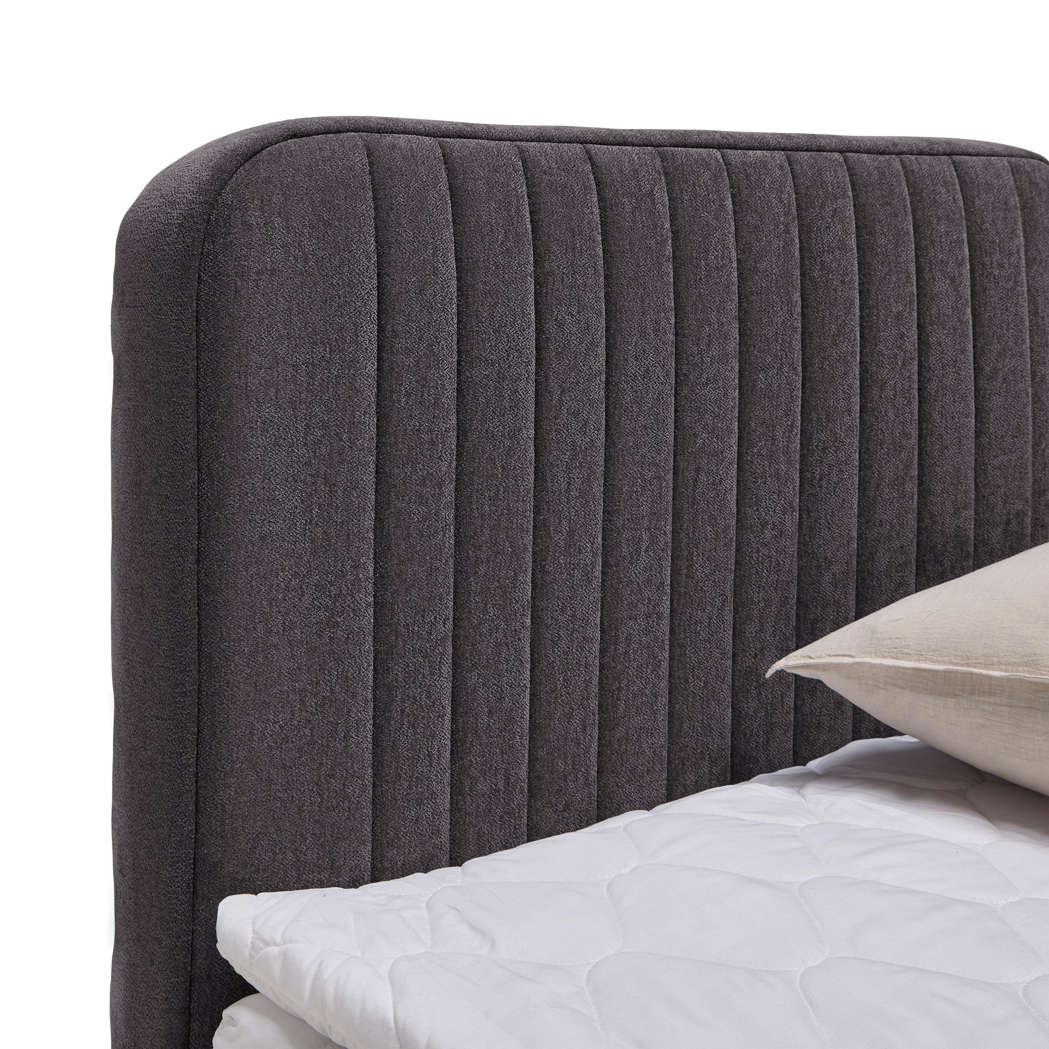 Boxbett Livetto Anthrazit ca. 160x200cm - Anthrazit/Schwarz, KONVENTIONELL, Holz/Holzwerkstoff (160/200cm) - Mömax