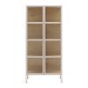 VITRINE AMY -EXKLUSIV- - Beige/couleur chêne, MODERN, matériau en bois/métal (80/172/35cm) - Mömax