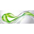 Glasbild Green Flow, ca. 50x125x2cm - Multicolor, MODERN, Glas (50/125/2cm) - MÖMAX modern living