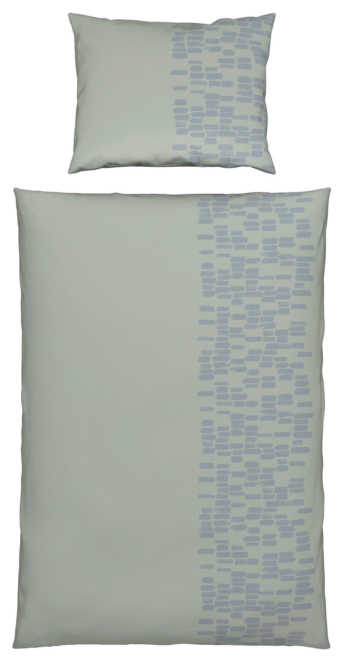 Posteljina Brush Strokes 140x200/60x80 Cm - siva, tekstil (140/200cm) - Modern Living