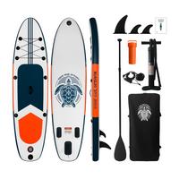 Stand-Up Paddle Board Turtle 3 aus Kunststoff - Blau/Weiss, Konventionell, Kunststoff (290/75/15cm)