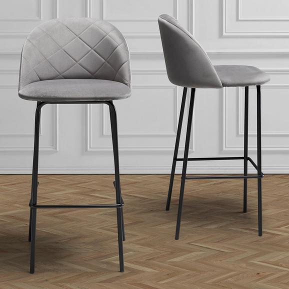 Barhocker Matilda Online Kaufen Mömax Barhocker Matilda Schwarz Grau Modern Holz Textil 48 103