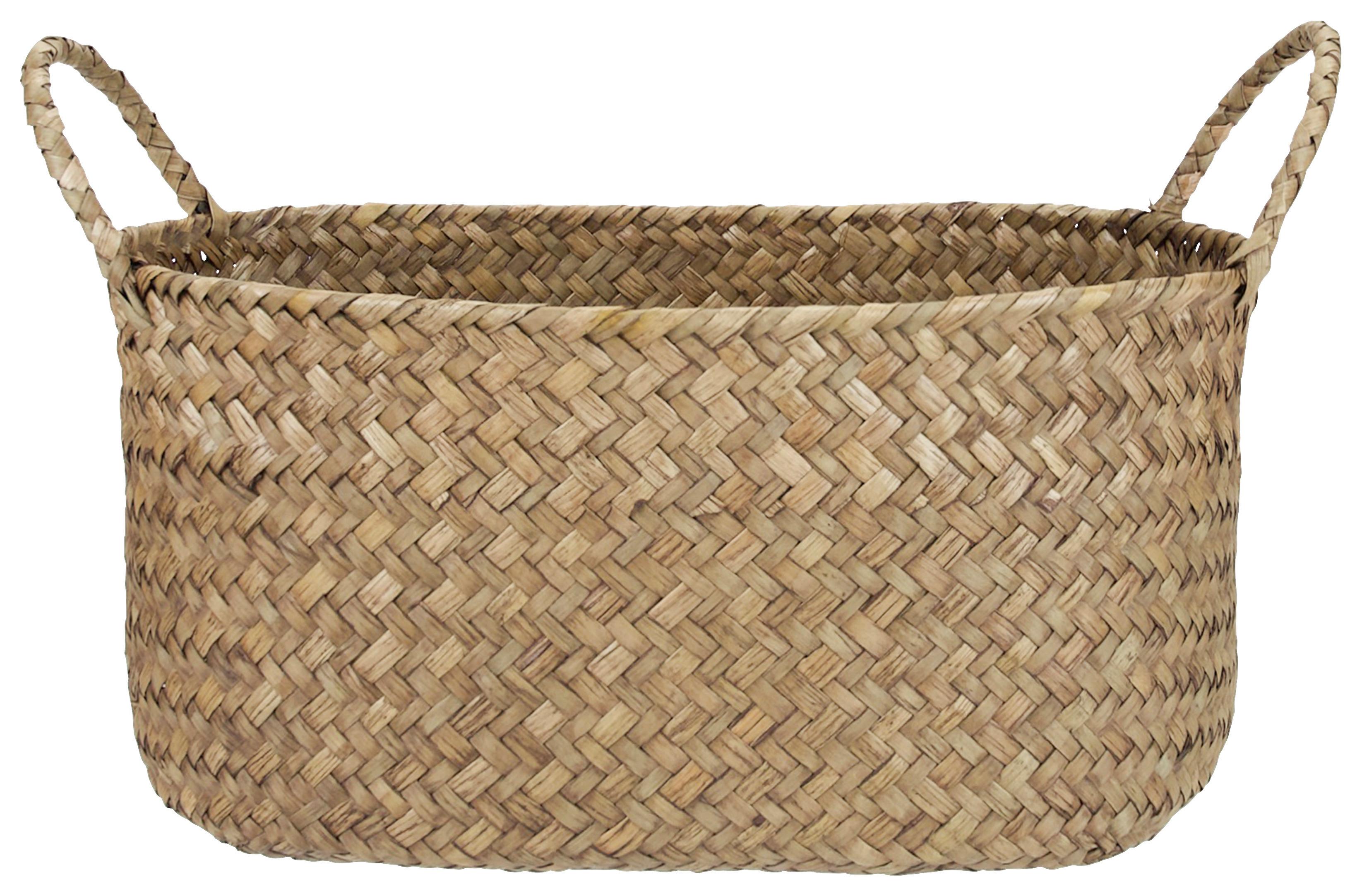Kosár Mason - L - natúr színű, Modern, természetes anyagok/fém (26/17/18,5cm) - Modern Living