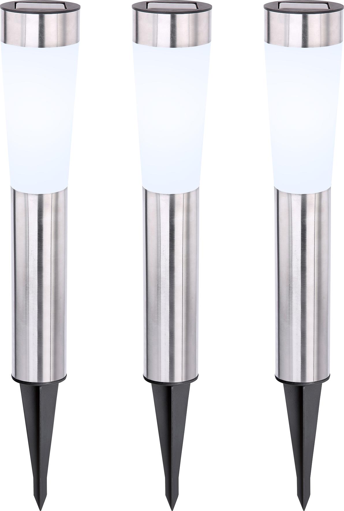 ZESTAW LAMP SOLARNYCH VISION - Basics, tworzywo sztuczne/metal (7,8/56cm) - Ambia Garden