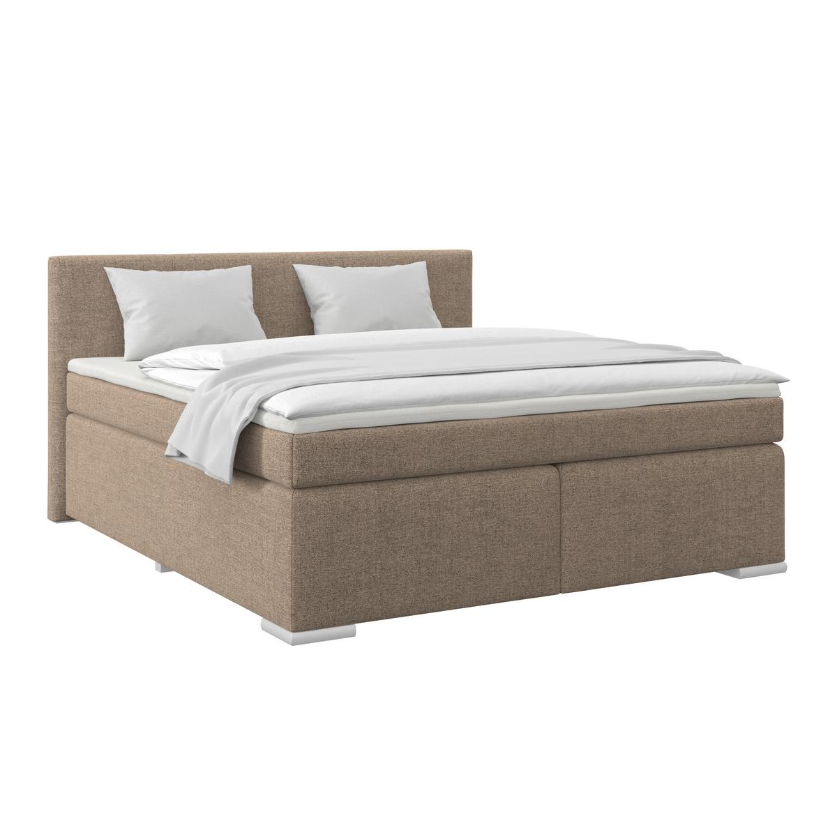 PAT BOXSPRING MIRA 1 - cappuccino, Basics, textil (160/200cm)