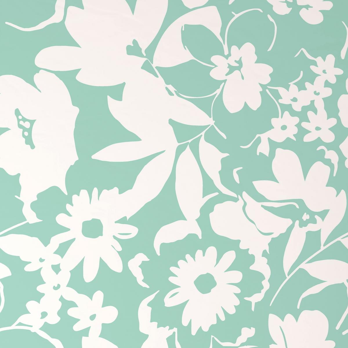 Bettwäsche Floral Mintgrün - Mintgrün, Textil (135/200cm) - Mömax