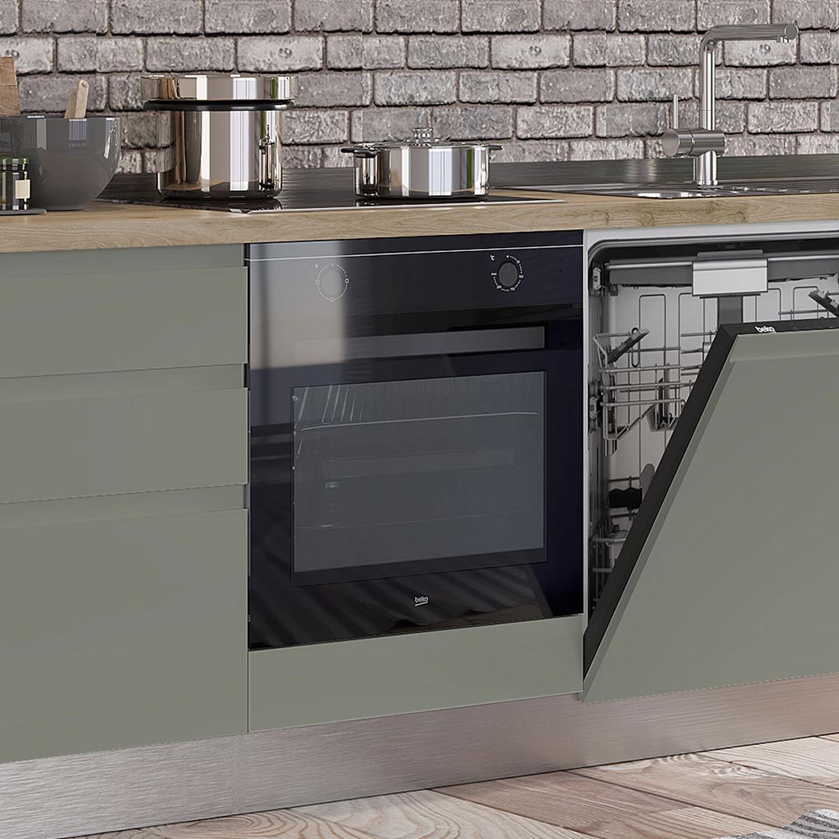 Blok Kuhinja S Aparatima Gilda Gola - bijela/boje hrasta, Moderno, drvni materijal/drvo (240/216/60cm) - Modern Living